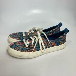 Sperry Crest vibe Liberty print sneakers women’s size 7 multicolor casual preppy